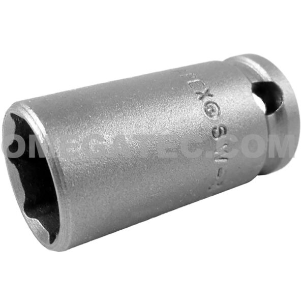 SW-343 Apex 9/16'' Dado de Impacto Estándar de 6 Puntos, Con Nariz Afilada, Impulsión Cuadrado de 3/8''