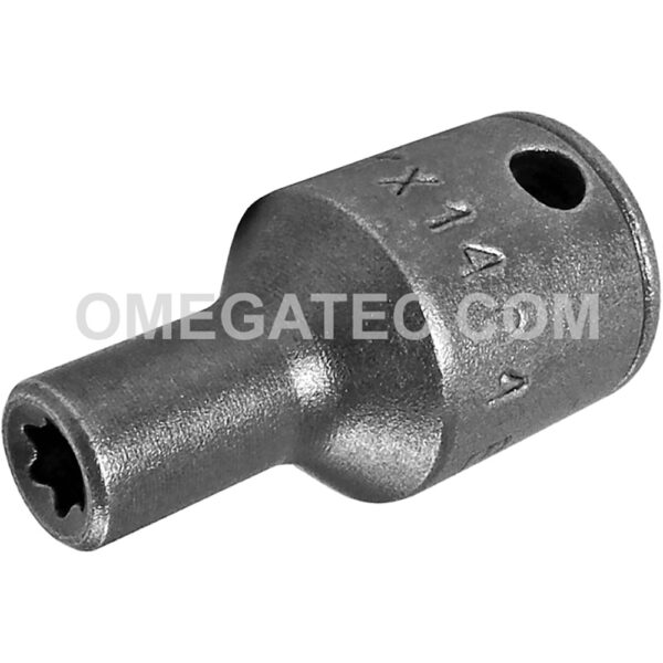 TX-1404 Apex E-4 Dado de Impacto Estilo Torx con Pared Delgada, Para Tornillos Externos, Impulsión Cuadrado de 1/4''