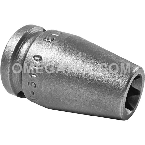 TX-3110 Apex E-10 Dado de Impacto Estilo Torx, Para Tornillos Externos, Impulsión Cuadrado de 3/8''