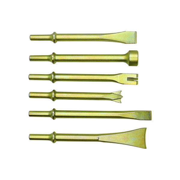 Astro Pneumatic 401K6 Martillo Neumático Pesado THOR con Punta de 0.401'', Cincel y Punta Cortadora Juego de 6PC Set
