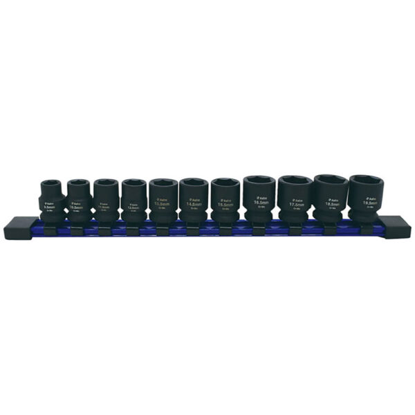 Astro Pneumatic 78311 Juego de Dados ? 11PC ? Impulsión de 3/8'' Tamaño 1/2 ? 9.5mm ? 19.5mm