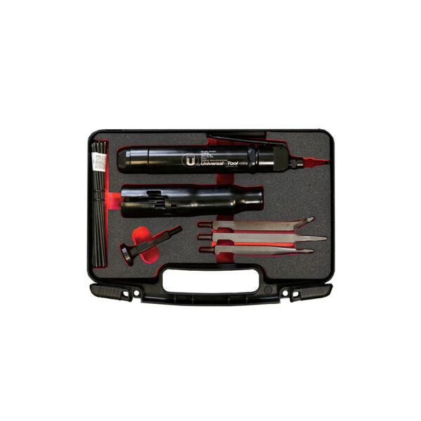 UT8635K-2 Universal Tool Escariador de Agujas Recto - Kit Completo con Cinceles, Agujas Extras, Estuche