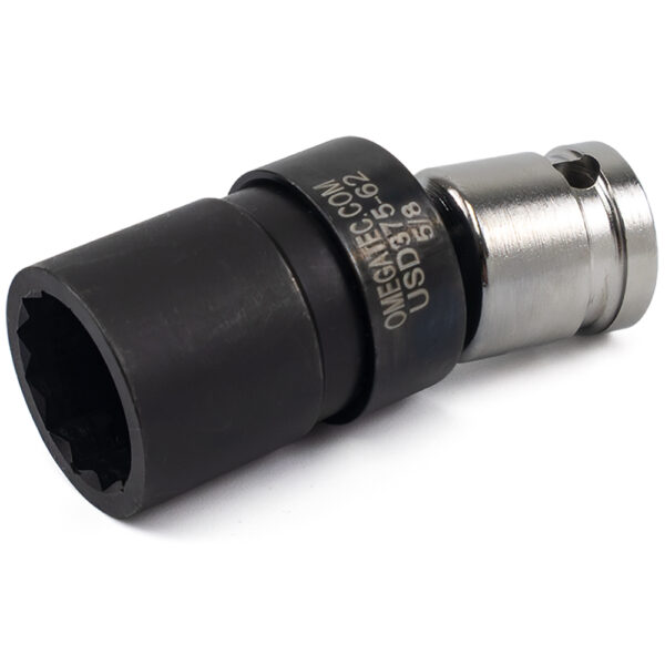 Omega Technologies USD375-62 5/8'' Dado Giratorio de Bajo Perfil de 12 Puntas, Impulsión Cuadrado de 3/8''