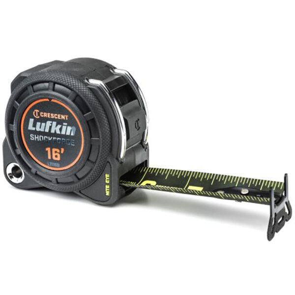 L1116B-02 Lufkin 1-3/16'' x 16' Cinta Métrica Shockforce Nite Eye G1 Dual Sided