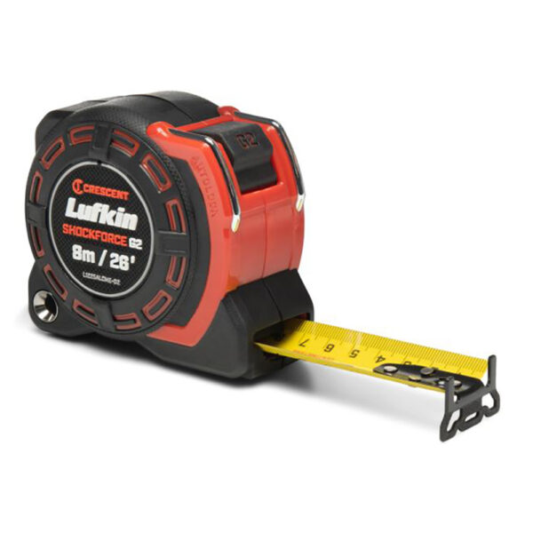 L1225ALCME-02 Lufkin 1-1/4'' x 8m/26' Cinta Métrica Shockforce G2 Auto-Lock