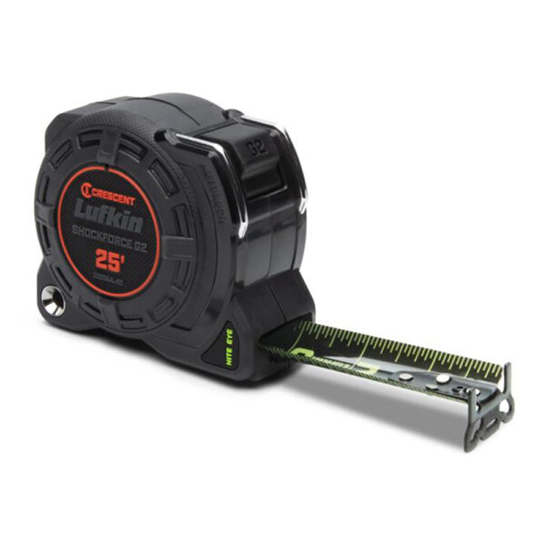 L1225BAL-02 Lufkin 1-1/4'' x 25' Cinta Métrica Shockforce Nite Eye G2 Auto-Lock