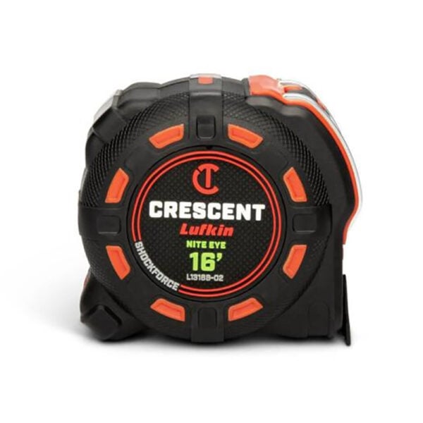L1316B-02 Lufkin Cinta Métrica 1-1/4'' x 16' SHOCKFORCE NITE EYE