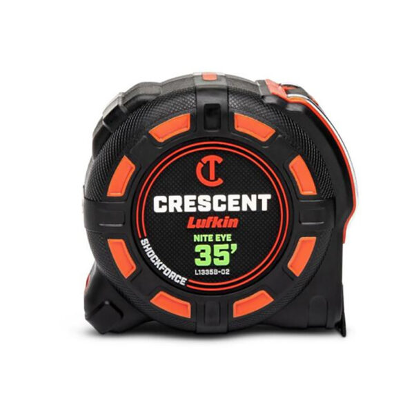 L1335B-02 Lufkin Cinta Métrica 1-1/4'' x 35' SHOCKFORCE NITE EYE
