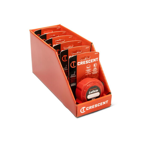 L625TP-02 Lufkin Cinta Métrica 1'' x 25' Serie L600 Power, Pack de Bandeja 6 Piezas