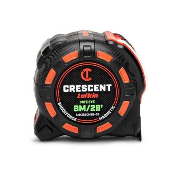 LM1325CMEB-02 Lufkin Cinta Métrica Magnética 1-1/4'' x 8m/26' SHOCKFORCE NITE EYE