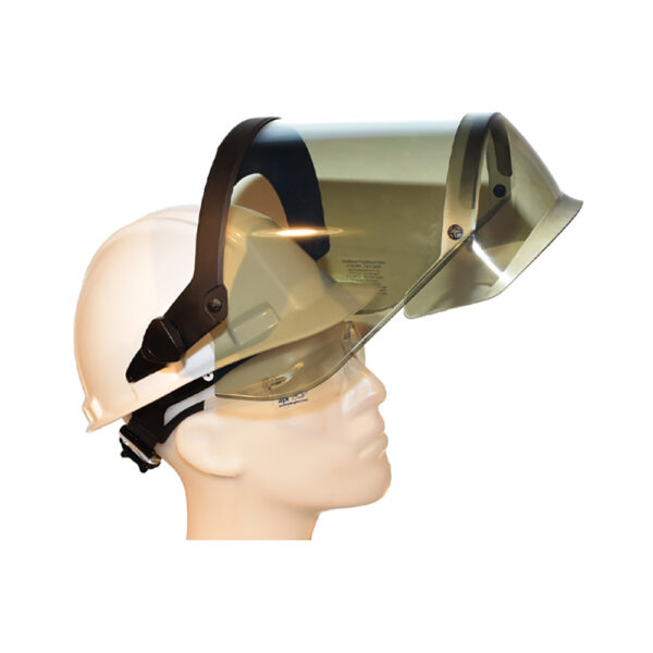 AFS-12GHCP-DB Cementex Careta de Arco de 12 cal/cm² Transparente con Clip de Presión y Luz
