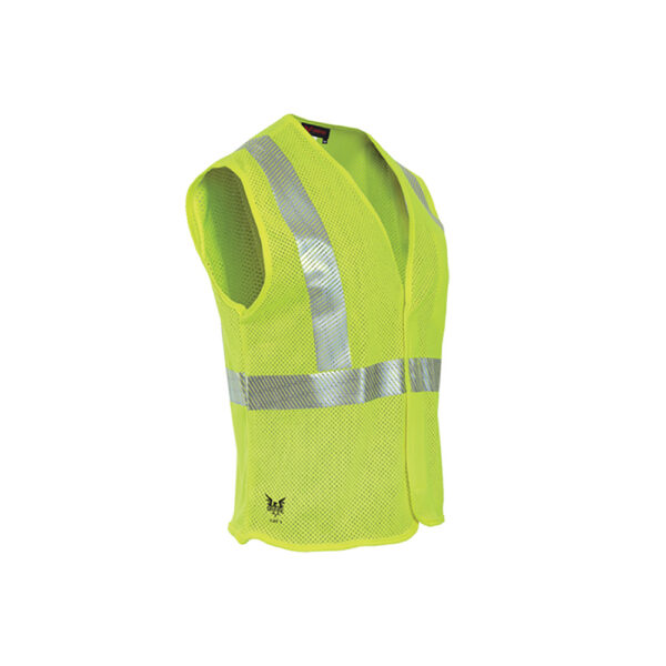 CHVMV2V-XL Cementex Chaleco de Malla Alta Visibilidad ANSI Clase 2 de 4.6 cal/cm² con Cierre de Contacto FR (Velcro) - EXTRA GRANDE