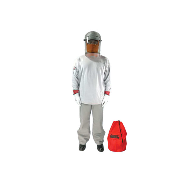 CUL11-K-4X2 Cementex Kit de Camisa y Pantalón Serie UltraLite de 11 cal/cm² en Bolsa de Almacenamiento para Careta de Arco con Juego de Guantes Clase 2 - 4X GRANDE