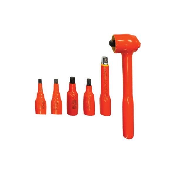 IHBS14-4 Cementex Juego de Dados con Punta Hexagonal de 3'' de 4 Piezas, Impulsión Cuadrado de 1/2''