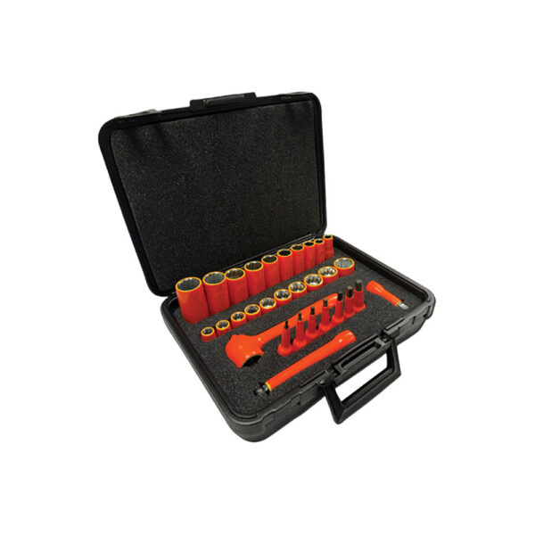 ISHS-9XL Cementex Juego de Dados Hexagonales de Cuadro de 3/8'' y 1/2'' de 9 Piezas