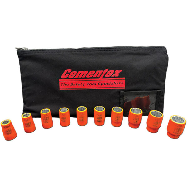 IHSS38-7TW Cementex Juego de Dados Hexagonales de 7 Piezas Cuadro de 3/8''