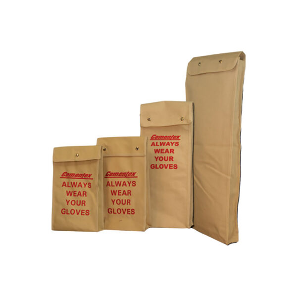 CGB12 Cementex Bolsa de Almacenamiento para Guantes de Lona de 14'' con Cierre de Broche y Gancho para Cinturón