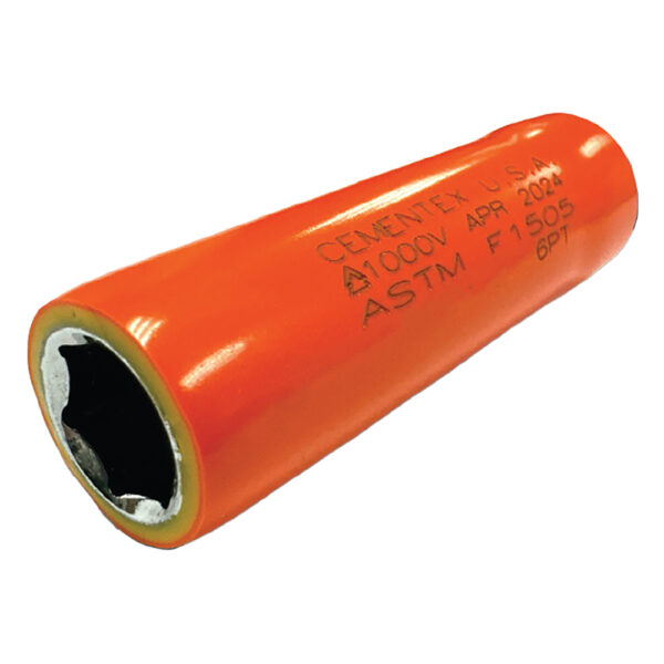 IS38-08L 6PT Cementex Dado SAE de Pared Profunda de 6 Puntos de 1/4'', Impulsión Cuadrado de 3/8''