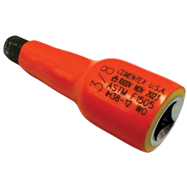 IH38-06M Cementex Dado de Punta Hexagonal Aislado de 6mm, Impulsión Cuadrado de 3/8''