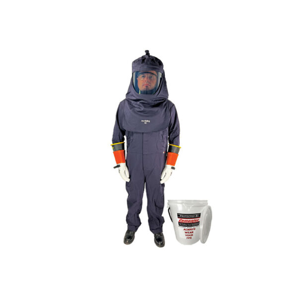 AFSC-CL4CKV-S Cementex Kit de Overol Serie Feature de 40 cal/cm2 en Contenedor de Almacenamiento de Arco Eléctrico con Ventilador - CHICO