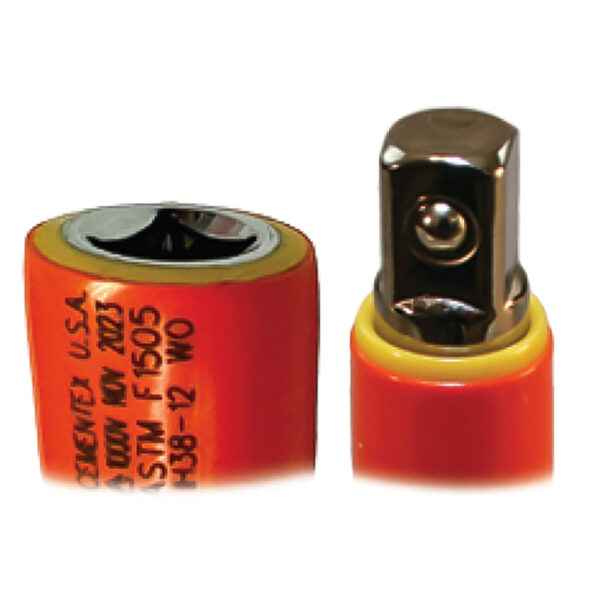 FX12-30 WO Cementex Barra de Extensión de Fibra de Vidrio de 30'' con Cabeza Cónica y Conexión al Ras, Impulsión Cuadrado de 1/2''