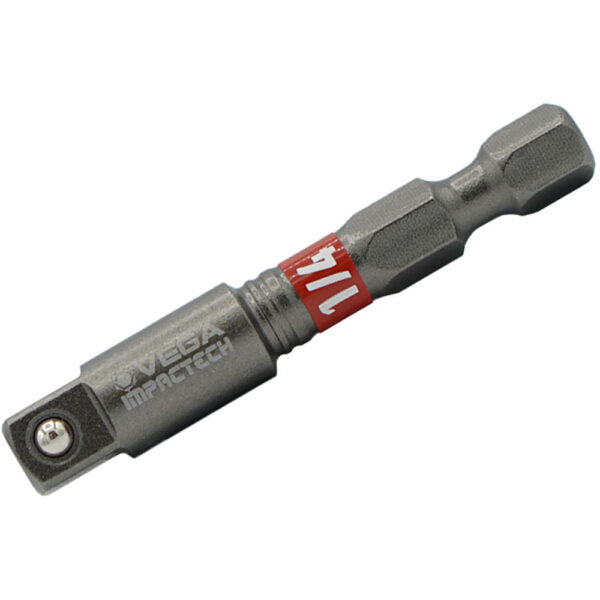 T150ADB14 Vega Impactech Adaptador de dado de impacto cuadrado macho de 1/4'' con bloqueo de bola