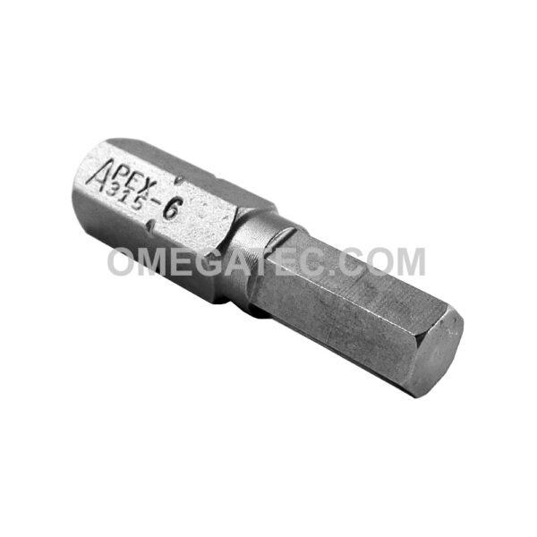 315-6X Apex Punta con Cabeza de Dado (Hex-Allen) 5/16''
