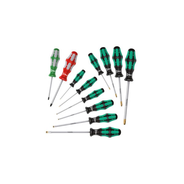 05347901001 Wera 334/368/12 Juego de Desarmador Kraftform Plus de 12 Piezas