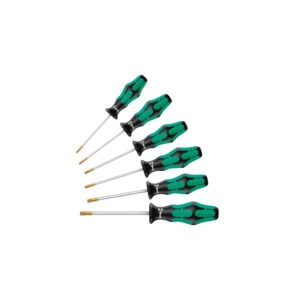 05345221001 Wera 367/6 Juego de Desarmador Kraftform Plus de 6 Piezas