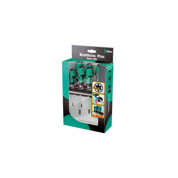 05028062001 Wera 367/6 Juego de Desarmador Kraftform Plus Torx de 6 Piezas