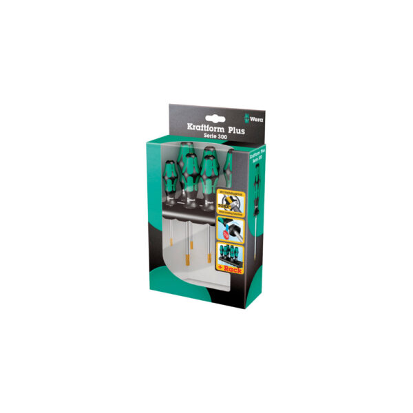 05223161001 Wera 367/7 Juego de Desarmador Kraftform Plus Laser Tip Torx de 7 Piezas