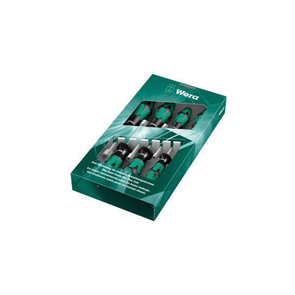 05029510001 Wera 395 HO/7 SM Juego de Impulsor de Puntas Kraftform Plus de 7 Piezas
