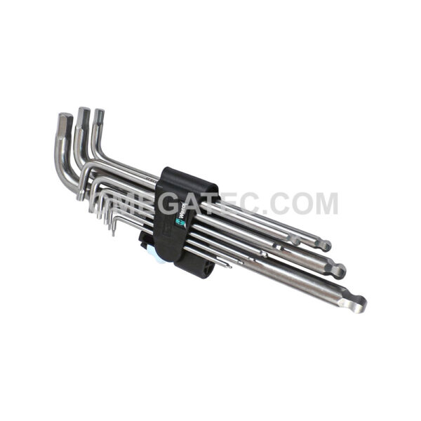 05022720001 Wera 3950 PKL Juego de 9 Piezast, Metrico, Inoxidable