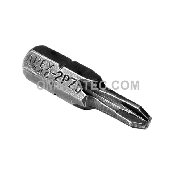 446-2-PZDX Apex Punta Pozidriv 1/4'' #2, Espacio Limitado