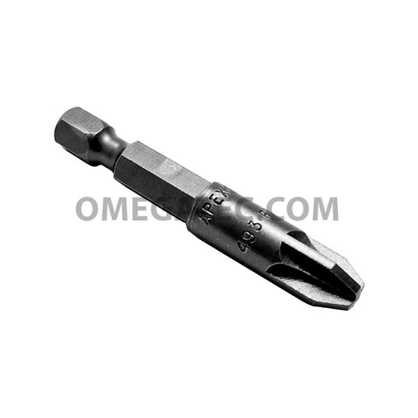 493-PZDX Apex Punta Pozidriv 1/4'' #3 con Impulsor de Poder