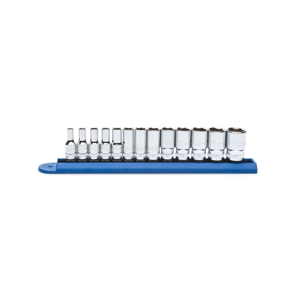 80304S GearWrench Juego de Dados Medios Metricos de 6 Puntos con Impulsor de 1/4'' de 13 Piezas