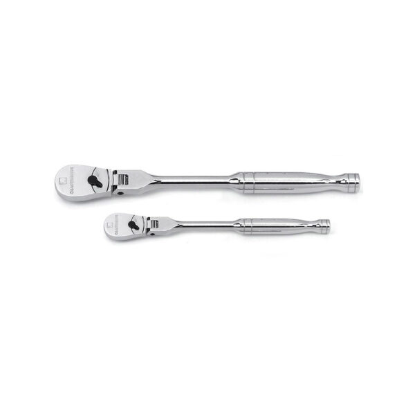 81216F GearWrench Juego de Trinquete con Manija Flexible Pulido con Impulsor de 1/4'' y 3/8'' de 2 Piezas