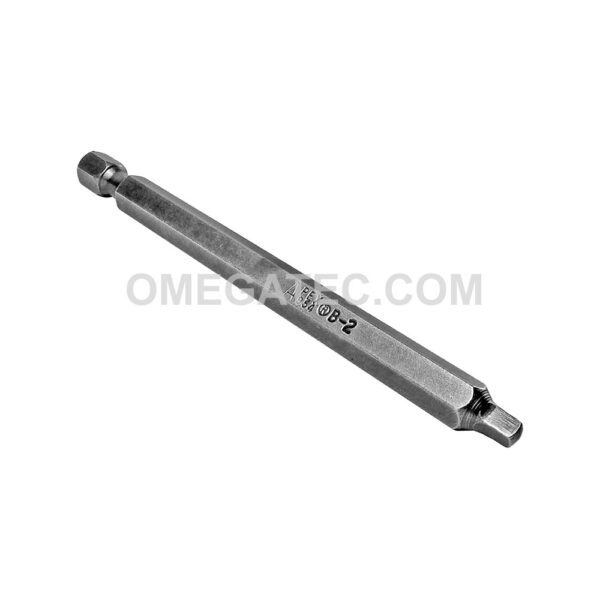 954-B-2X Apex Punta con Receso Cuadrado de 1/4'' #2 con Impulsor de Poder