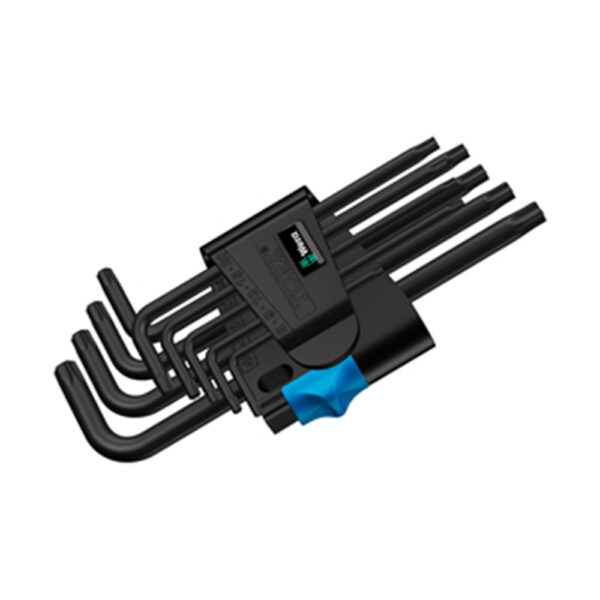05024244001 Wera 967 L/9 BlackLaser Torx HF L-Key Juego de 9 Piezast