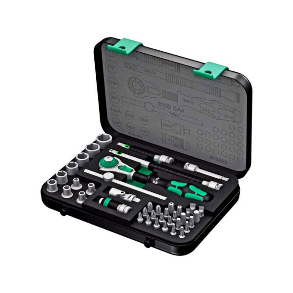 05003594001 Wera 8100 SA 2 Zyklop 3/8'' Metrico Juego de Trinquete