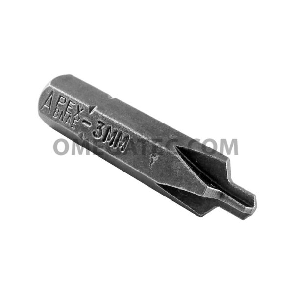 BNAE-3MM Apex Punta B.N.A.E. de 3mm, Impulsor Hexagonal de 1/4''