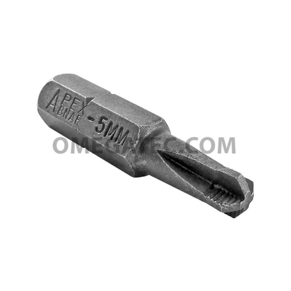 BNAE-5MM-ACR Apex Punta B.N.A.E. de 5mm, Impulsor Hexagonal de 1/4'', Con ACR