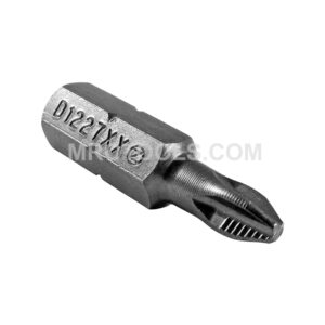 D1227XXR Zephyr Puntas Phillips de Remocion 1/4'' #2, ACR, For Self-Tapping, Reduced Nose Diameter