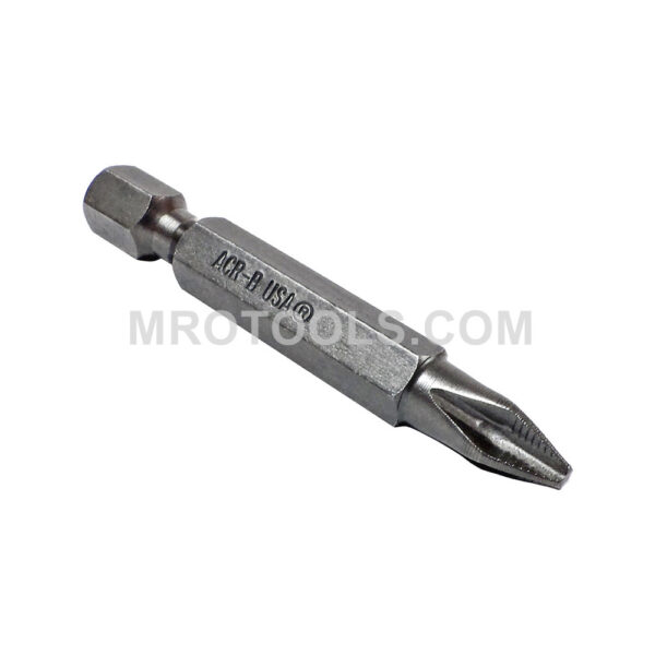 E1542XXACR-B Zephyr Puntas de Poder Estilo Phillips 1/4'' #2, ACR, Full Hex Shank, Para Tornillos de Maquina