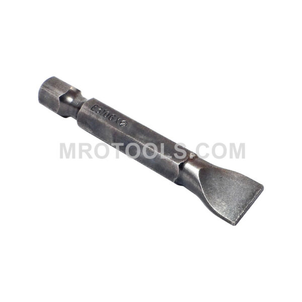 E3106X Zephyr Puntas Planas de Poder 1/4'' con Cuerpo Completo, Para Tornillos Autoperforantes