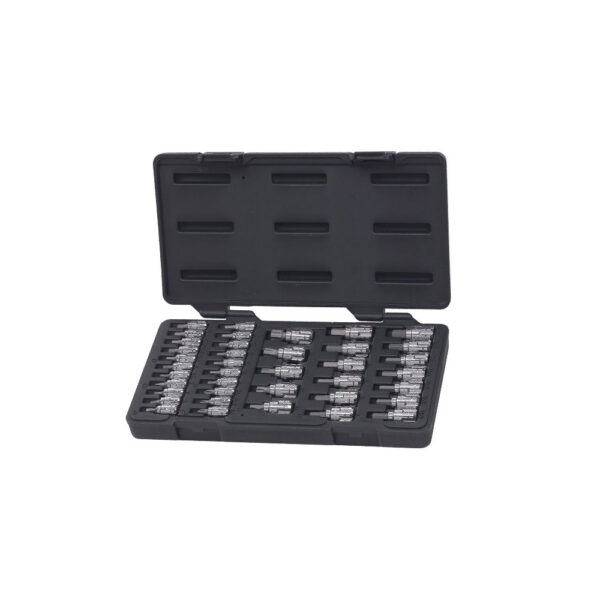 890040 GearWrench Juego de Dados con Punta Vortex SAE/Metrico con Impulsor de 1/4'' y 3/8'' de 39 Piezas