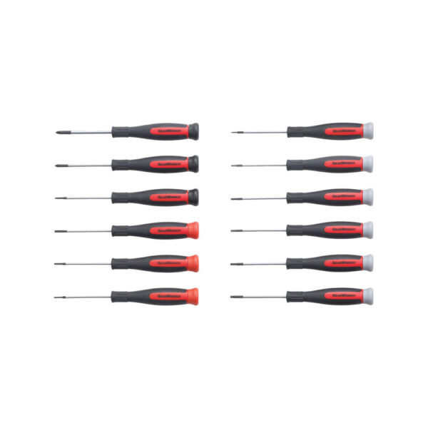 80057 GearWrench Juego de Desarmadores Mini Dual Material de Combinacion de 12 Piezas
