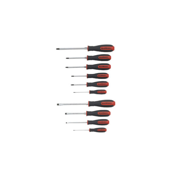 80060 GearWrench Juego de Desarmadores de Combinacion y Pozidriv Dual Material de 10 Piezas