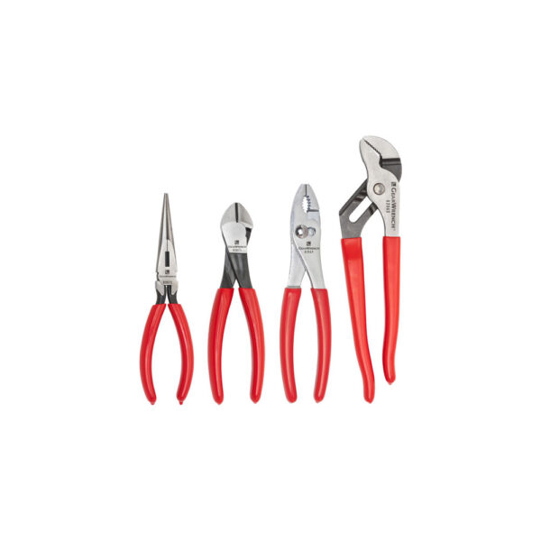 82114 GearWrench Dipped Grip Juego de Pinzas Mixtas de 4 Piezas