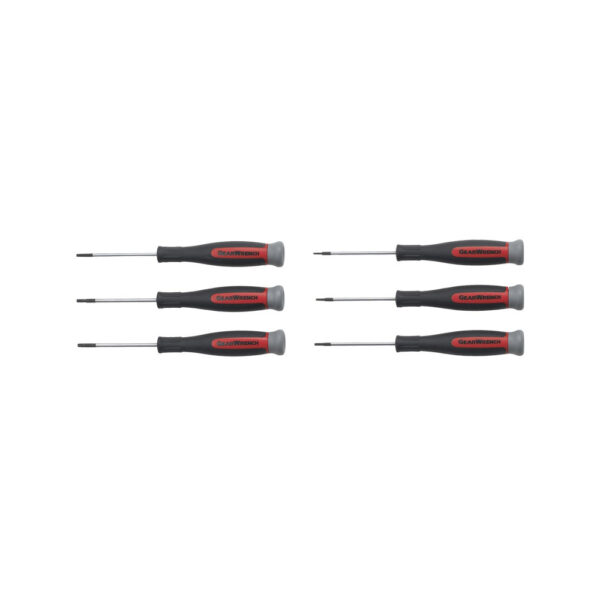 80056 GearWrench Juego de Desarmadores Mini Dual Material Torx de 6 Piezas